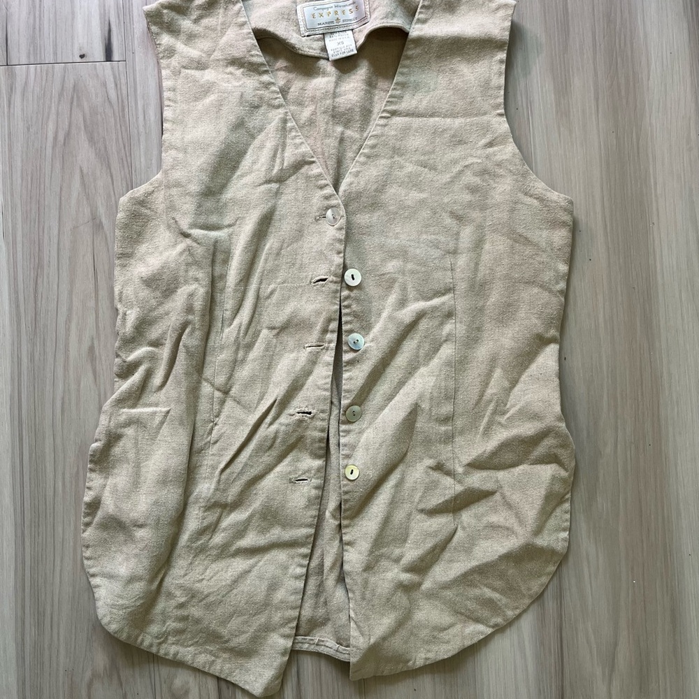 Linen vest - Picture 2 of 2